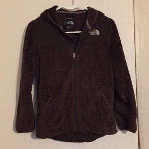 Girls north face fleece jacket